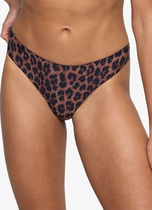Marie Jo Tom string met borduring - detail 4 bruin