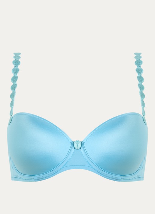 Marie Jo Tom voorgevormde balconette bh met beugel - voorkant 5 blauw