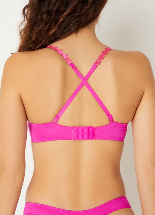 Marie Jo Tom voorgevormde bh - hartvorm - detail 2 fuchsia