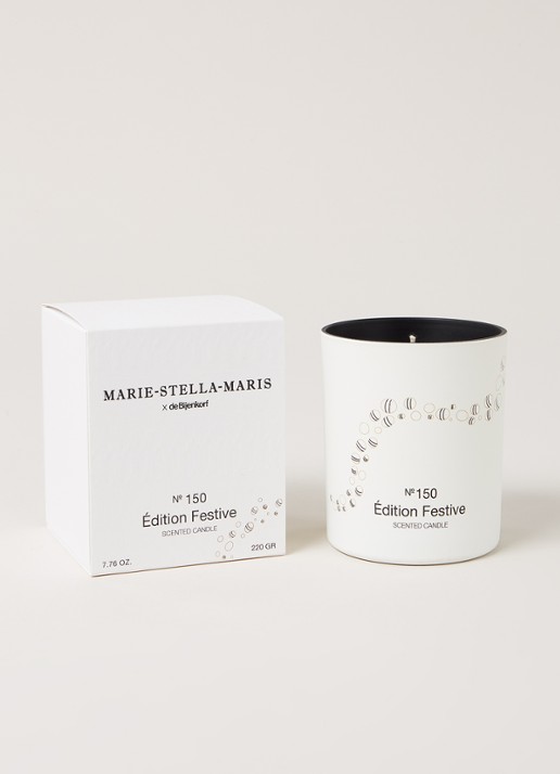 Marie-Stella-Maris Édition Festive No.150 geurkaars 220 gram - voorkant 2 gebroken wit
