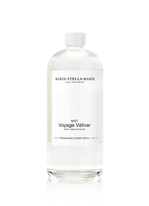 Marie-Stella-Maris No. 07 Voyage Vétiver Fragrance Sticks - geurstokjes navulling 750 ml