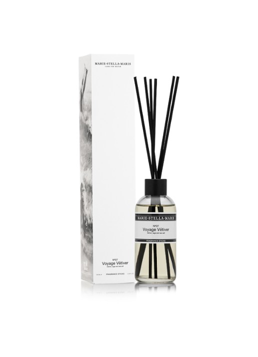 Marie-Stella-Maris No.07 Voyage Vétiver - geurstokjes 100 ml - detail wit