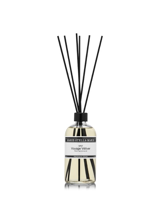 Marie-Stella-Maris No.07 Voyage Vétiver geurstokjes 250 ml - voorkant 2 wit