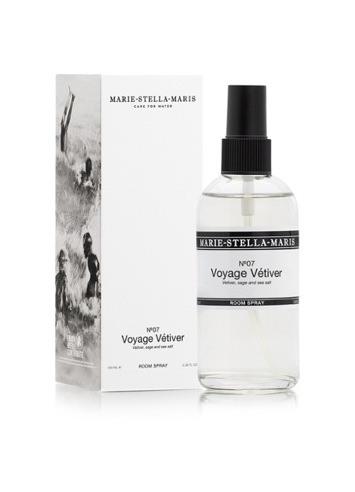 Marie-Stella-Maris No.07 Voyage Vétiver huisparfum 100 ml - detail wit