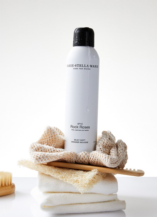 Marie-Stella-Maris No.10 Rock Roses Shower Mousse - douchegel 200 ml - voorkant 2 wit