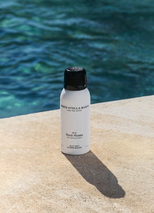 Marie-Stella-Maris No.10 Rock Roses Silky Soft Shower Mousse - schuimende douchegel - voorkant 2 transparant
