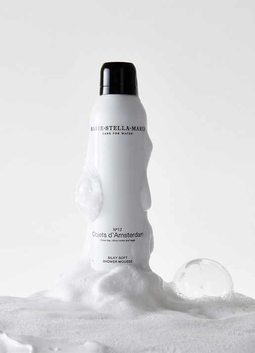 Marie-Stella-Maris No.12 Objets d’Amsterdam Shower Mousse - douchegel 200 ml - voorkant 2 wit