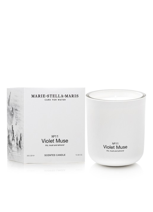 Marie-Stella-Maris Violet Muse geurkaars 300 gram - detail 3 wit