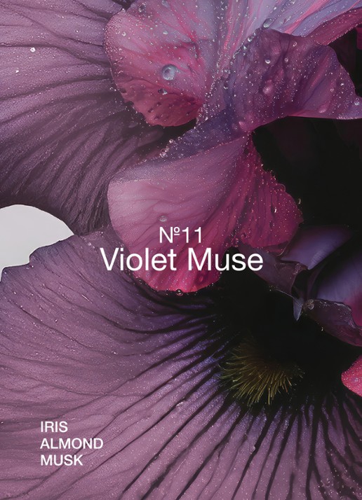 Marie-Stella-Maris Violet Muse geurstokjes 100 ml - achterkant transparant