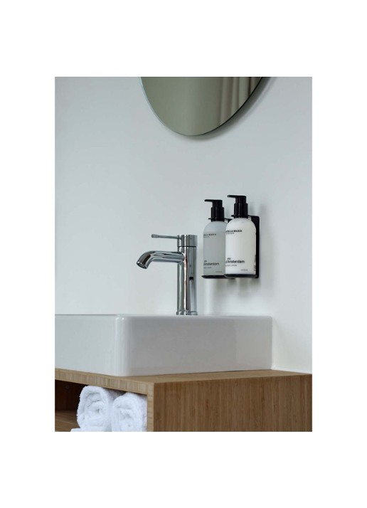 Marie-Stella-Maris Zeepdispenser houder 300 ml - voorkant 2 zwart