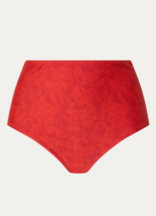 Marlies Dekkers Acapulco high waisted bikinislip met print - voorkant 3 rood