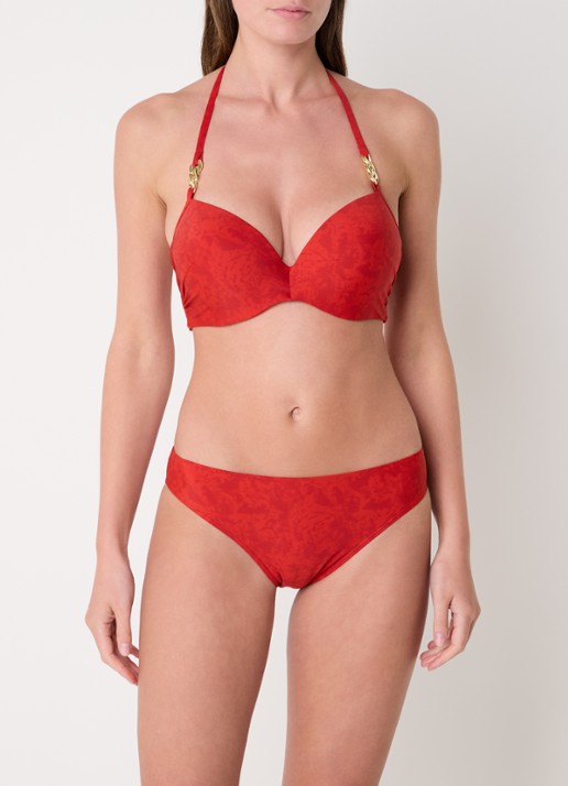 Marlies Dekkers Acapulco push-up bikinitop met print - voorkant 5 rood