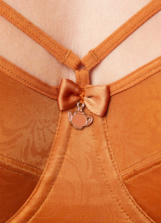 Marlies Dekkers Balconette bh met print - detail 3 cognac