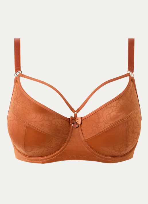 Marlies Dekkers Balconette bh met print - voorkant 4 cognac