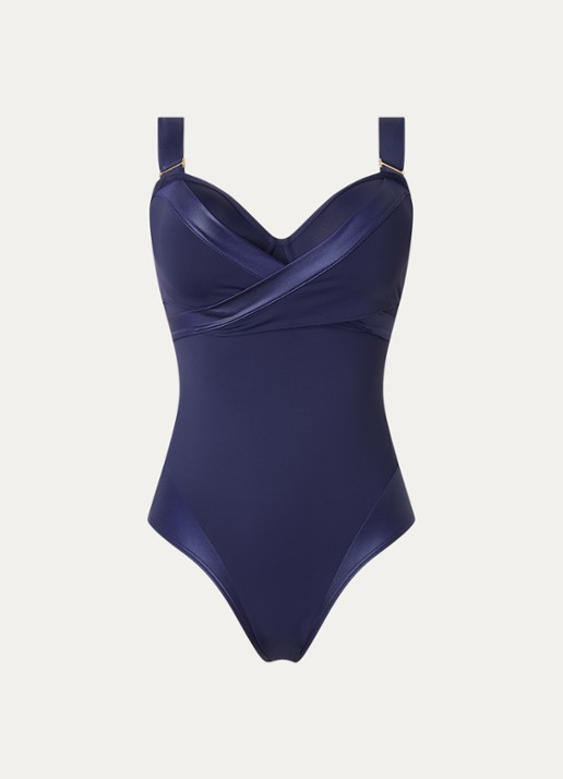 Marlies Dekkers Cache Coeur voorgevormd badpak met beugelondersteuning - voorkant 4 donkerblauw