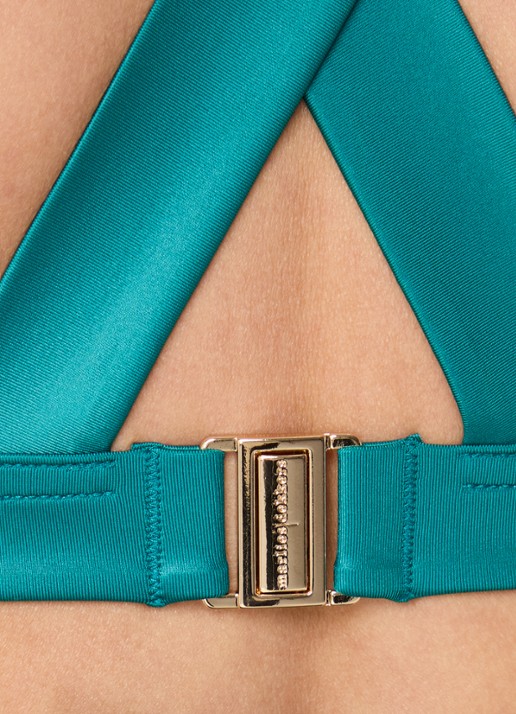 Marlies Dekkers Cache Coeur voorgevormde bikinitop - detail 4 zeegroen