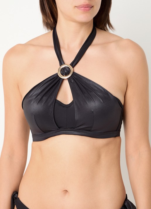 Marlies Dekkers Conchita bandeau bikinitop met afneembare bandjes - detail 3 zwart