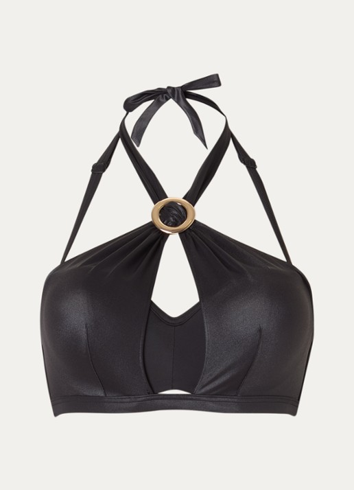 Marlies Dekkers Conchita bandeau bikinitop met afneembare bandjes - voorkant 5 zwart