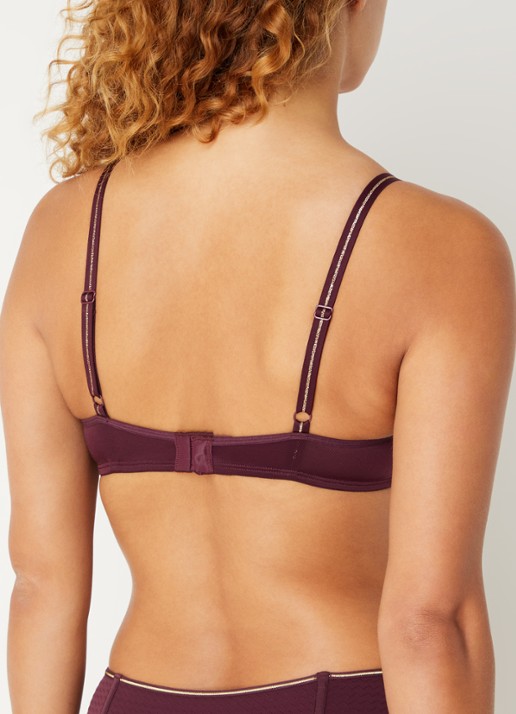 Marlies Dekkers Dame De Paris balconette bh - achterkant 3 bordeauxrood