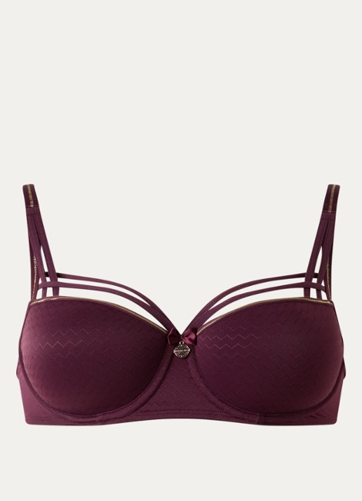 Marlies Dekkers Dame De Paris balconette bh - voorkant bordeauxrood