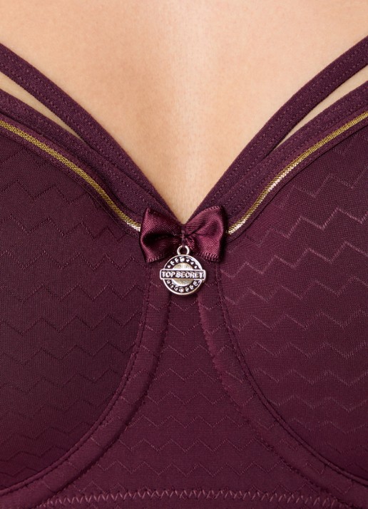 Marlies Dekkers Dame De Paris balconette bh - detail 4 aubergine