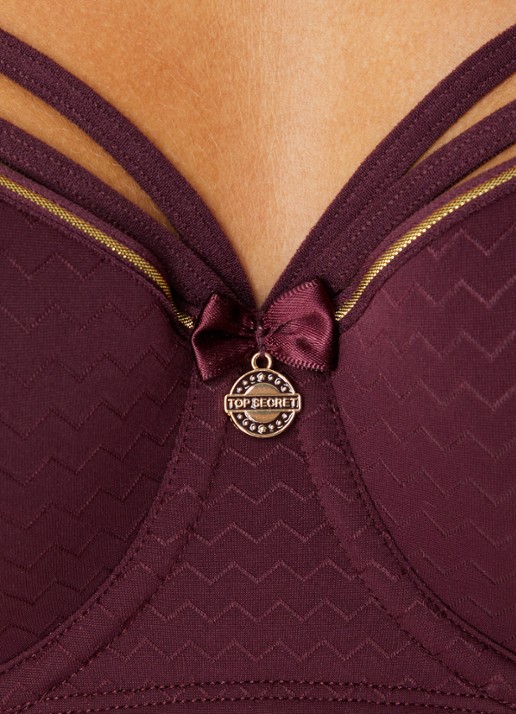 Marlies Dekkers Dame De Paris beugel bh - detail 2 bordeauxrood
