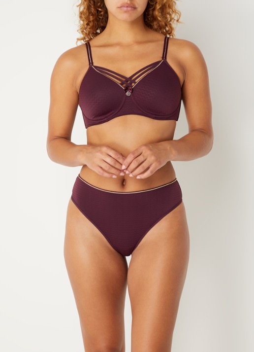 Marlies Dekkers Dame De Paris beugel bh - voorkant 5 bordeauxrood