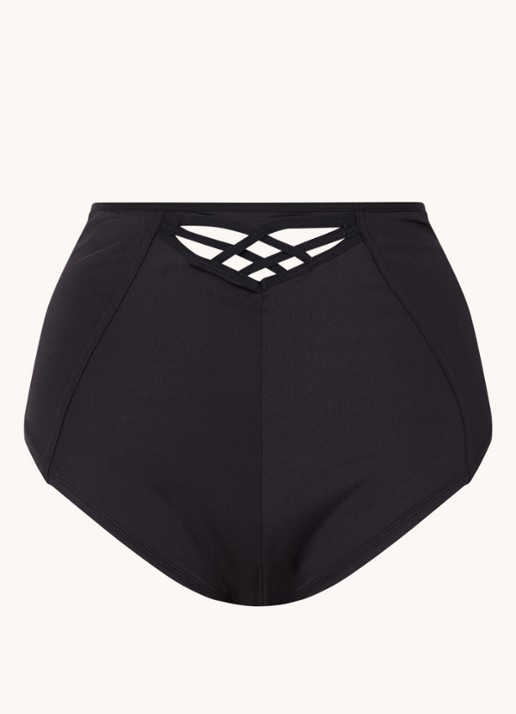 Marlies Dekkers Dame de Paris high waisted shorty met cut-out detail - voorkant 2 zwart