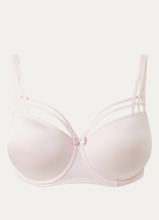Marlies Dekkers Dame De Paris voorgevormde balconette bh  - voorkant 3 lichtroze