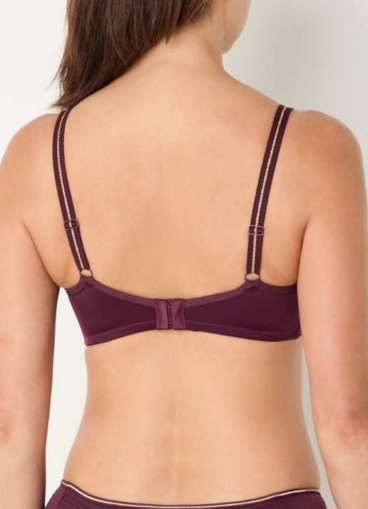 Marlies Dekkers Dame De Paris voorgevormde bh - achterkant 3 aubergine