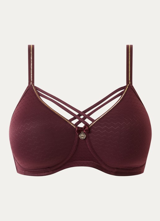 Marlies Dekkers Dame De Paris voorgevormde bh - voorkant aubergine