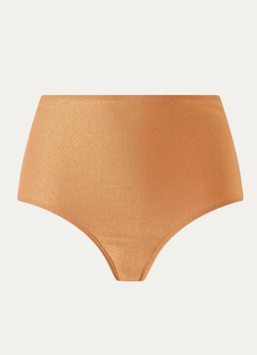 Marlies Dekkers Dorada high waisted bikinislip met lurex - voorkant 2 donkeroranje