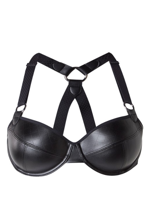 Marlies Dekkers Femme Fatale Plunge balconette bh - voorkant 3 zwart