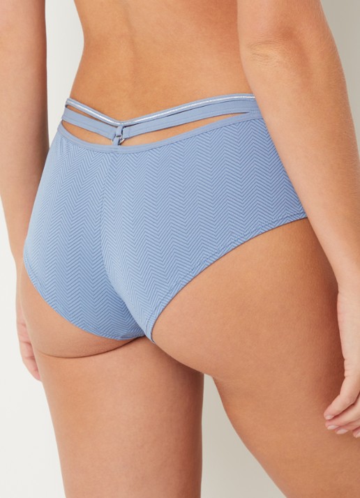 Marlies Dekkers Hipster met print - achterkant 5 staalblauw