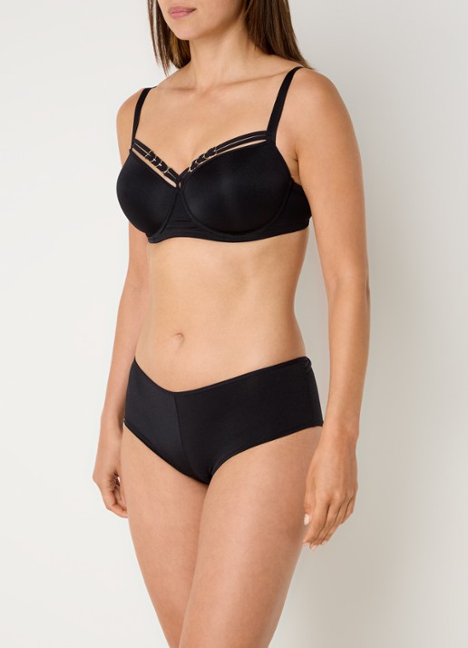 Marlies Dekkers Manjira voorgevormde balconette bh - voorkant 5 zwart