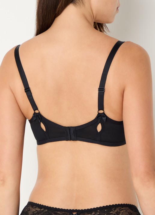 Marlies Dekkers Peekaboo balconette bh van kant - achterkant 3 zwart