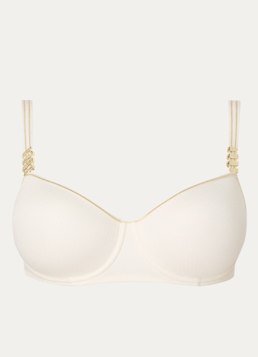 Marlies Dekkers Siren Of The Nile voorgevormde balconette bh - voorkant gebroken wit