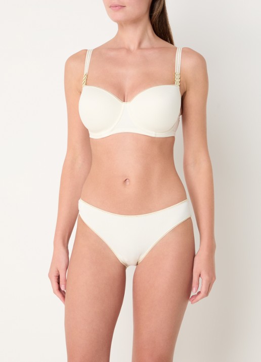 Marlies Dekkers Siren Of The Nile voorgevormde balconette bh - voorkant 2 gebroken wit