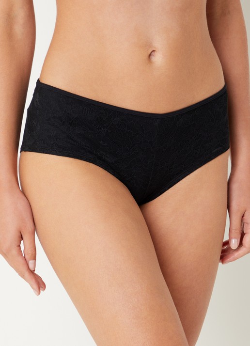 Marlies Dekkers Space Odyessey hipster met kant - voorkant 2 zwart