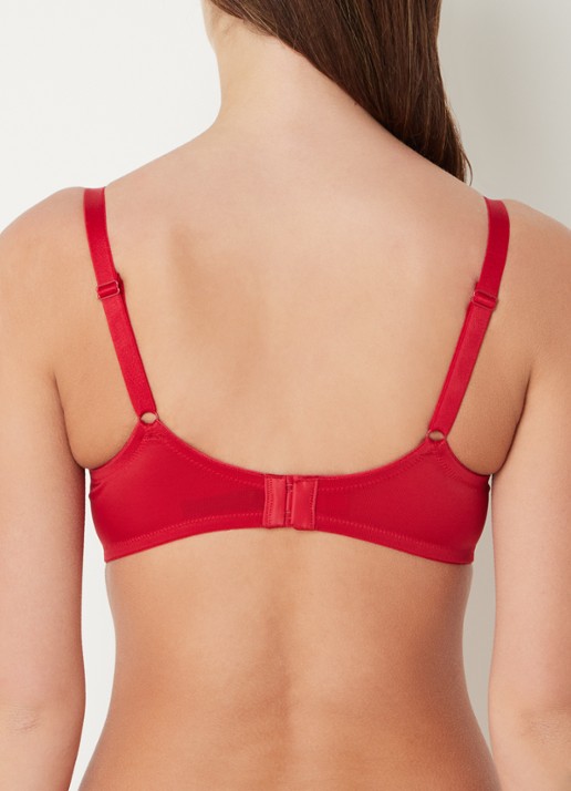 Marlies Dekkers Space Odyssey balconette bh met kant - achterkant rood
