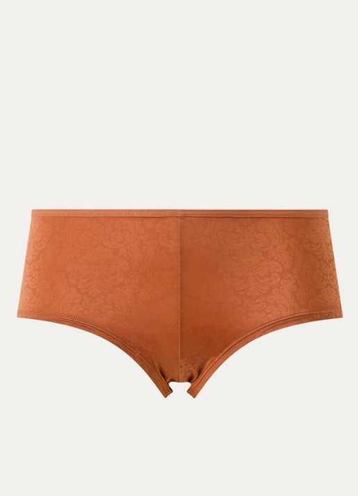 Marlies Dekkers Space Odyssey hipster met print - voorkant 2 donkeroranje