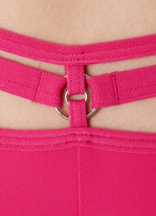 Marlies Dekkers Space Odyssey shorty met overlay van kant - detail 2 fuchsia