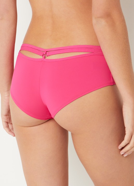 Marlies Dekkers Space Odyssey shorty met overlay van kant - achterkant 9 fuchsia
