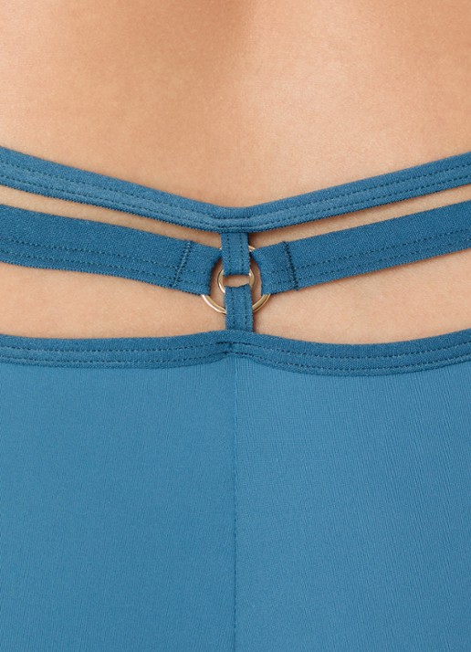 Marlies Dekkers Space Odyssey shorty van kant - detail 3 staalblauw