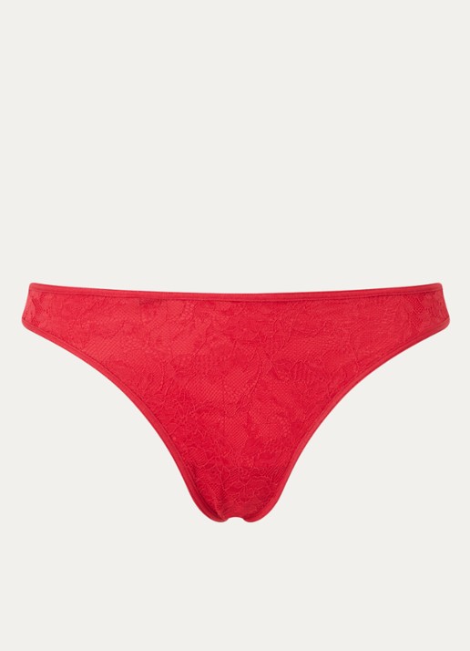 Marlies Dekkers Space Odyssey string met kant - voorkant 4 rood