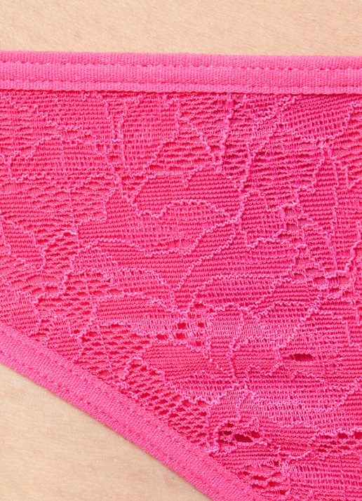 Marlies Dekkers Space Odyssey string met kant - detail 4 fuchsia