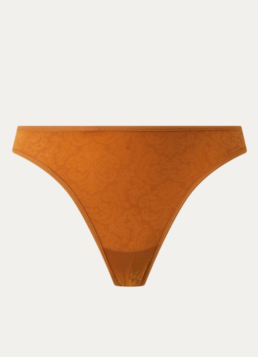 Marlies Dekkers String met print - voorkant cognac