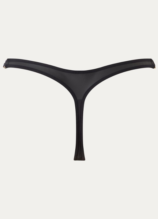 Marlies Dekkers Suspensia ouvert string met kant - achterkant 2 zwart
