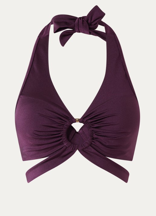 Marlies Dekkers Tanit push-up halter bikinitop met beugelondersteuning - voorkant 4 paars