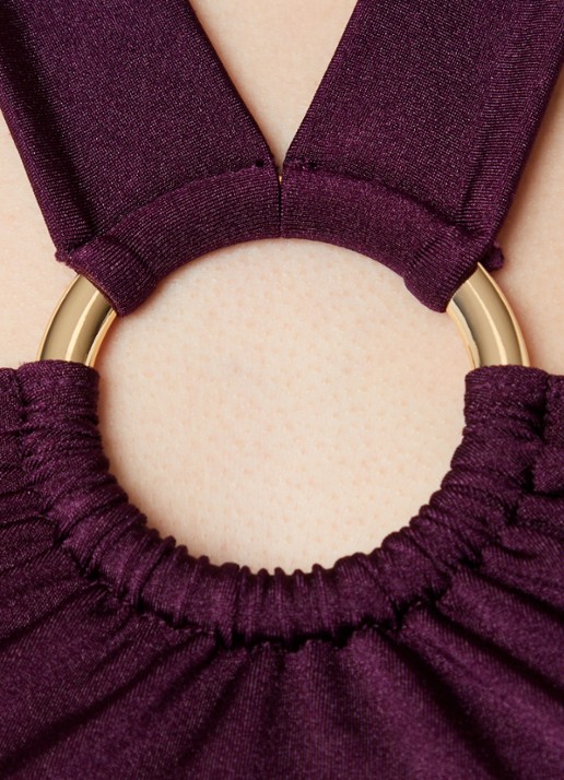 Marlies Dekkers Tanit voorgevormde halter bikinitop met beugelondersteuning - detail 4 paars